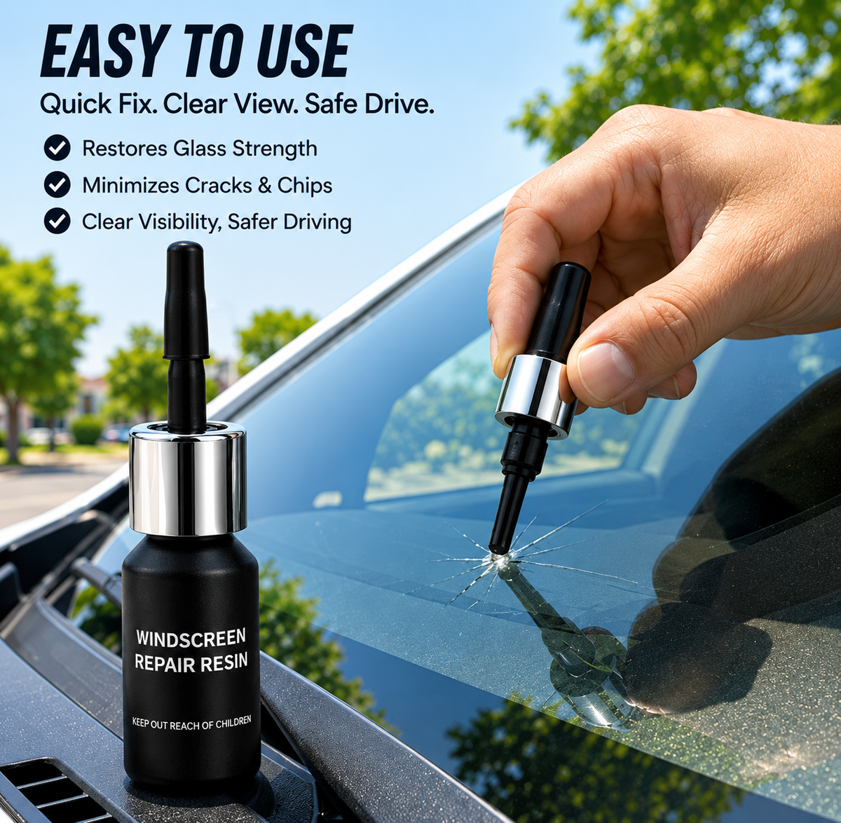 Windshield Crack Repair Kit